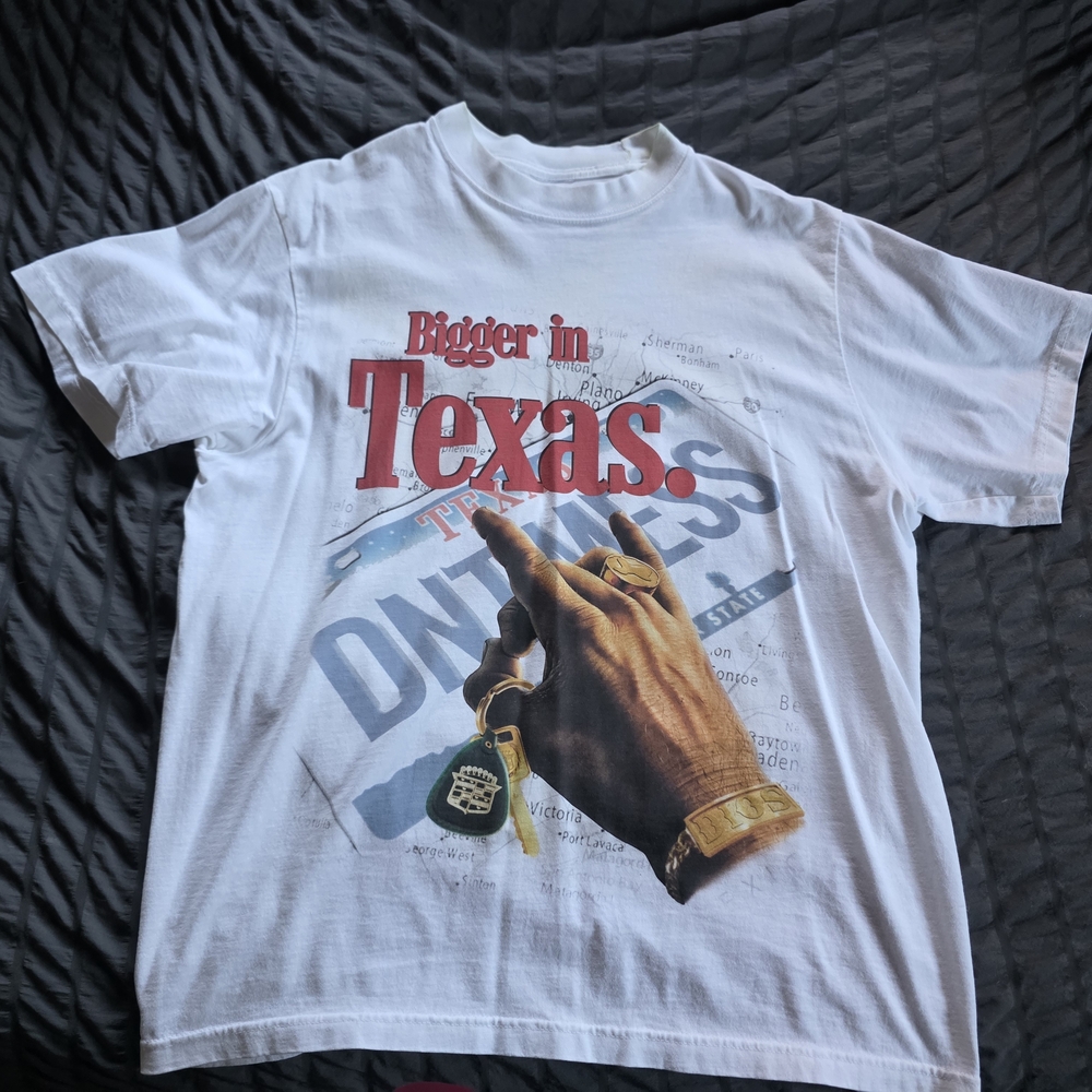 White Graphic Tee - Bigger in Texas